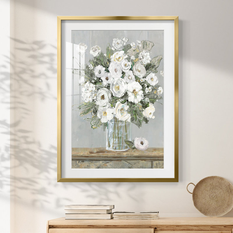 Toile tendue Emerald Ice I - galerie, H 25,5 po x l 17,5 po, Doré