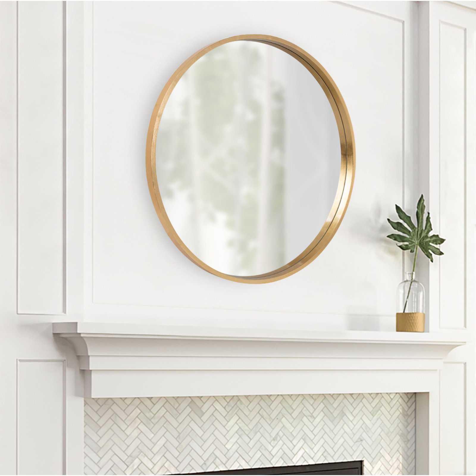 Arranjeet Accent Mirror, Gold, 31.5" x 31.5"