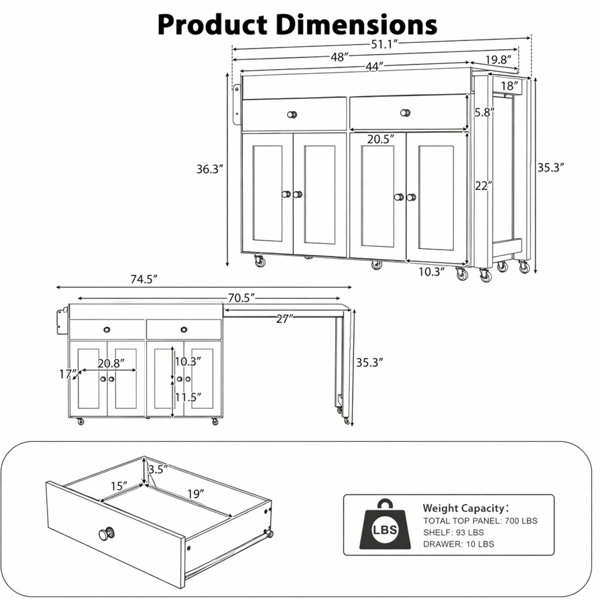 Dimensions du produit