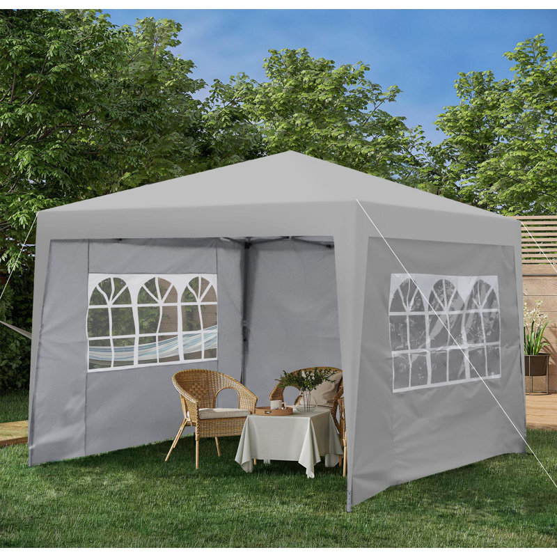 Paroi extérieure pour tente de pavillon de jardin escamotable 10X 10Ft, Gris