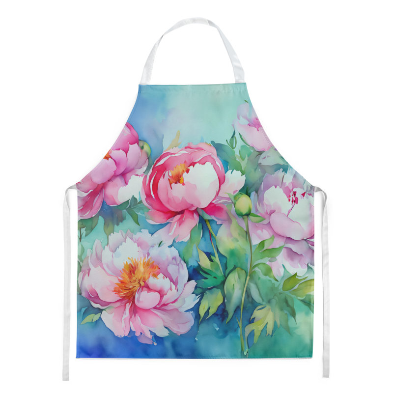 Pivoines en tablier aquarelle