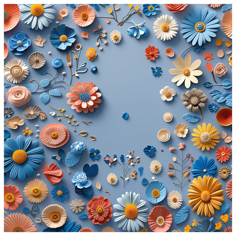 Tapis de bain floral, L 34 po x L 21 po