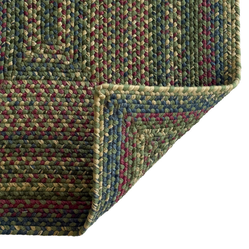 Tapis d'intérieur réversible tressé Maplewood, Avocat multicolore, Rectangle 7 pi x 9 pi