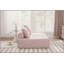 Canapé modulaire à assise profonde avec dossier réglable - Canapé compressé en chenille de 39,37 po pour le salon, la chambre à coucher, le salon (2 pièces), rose-129158308-129158306