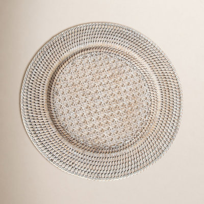 Venezia Open Weave Rattan 12.5" Charger
