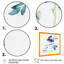 «Blossoming Blue Retro Flower VI», reproduction sur toile-87365866-87365867