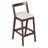 Jasper Indoor Rubberwood Barstool, Dark Brown Finished And Beige Upholstery, Set Of 2-2068662155