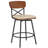 Jerrika Swivel Upholstered Faux Leather Counter Stool-1561661549
