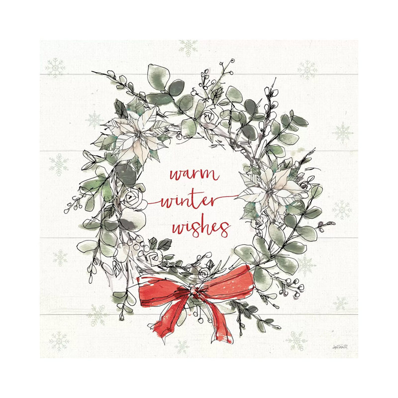Modern Farmhouse VII Christmas 1 Piece Wrapped Canvas Wall Art, 93.98cm H x 93.98cm W x 1.905cm D