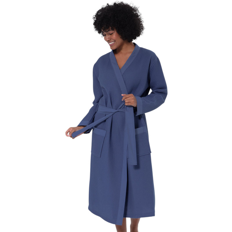 Peignoir SEYANTE 100% coton biologique certifié GOTS, S, Beige