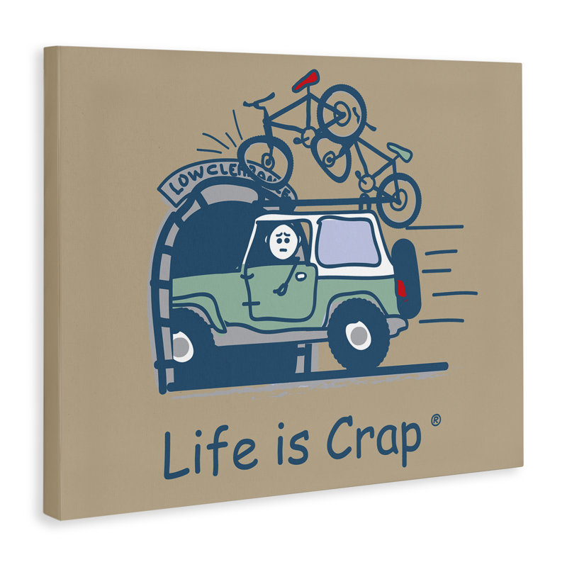 Art mural sur toile Falling Bikes Overpass, H 36 po x l 48 po