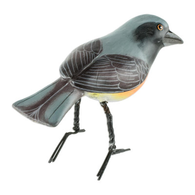 Petite sculpture en céramique Minivet