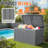 230 Gallon Outdoor Indoor Lockable Resin Deck Box With Removable Dividers-107822213