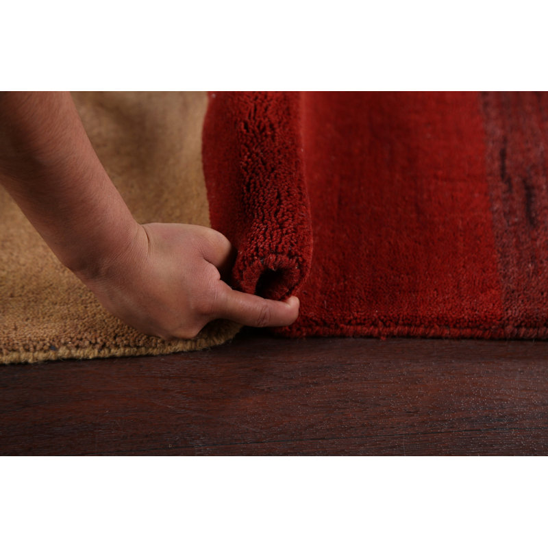 Tapis oriental rayé Gabbeh 7 x 10