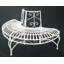  Metal Semi-Circle Tree-Wrap Bench-357217665