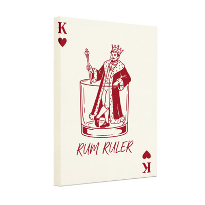 Fashion King en verre à cocktail avec couronne et sceptre