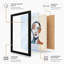 Portrait in Two Tones Geometric - Framed Print-1671971399-1671971393