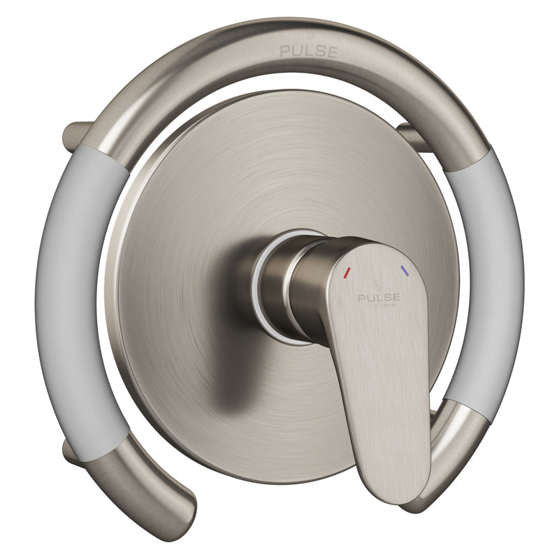 Ergo ValveBar ergonomique Soft Grip 32 mm de diamètre, conforme à l'ADA, capacité de poids de 300 lb, Nickel brossé