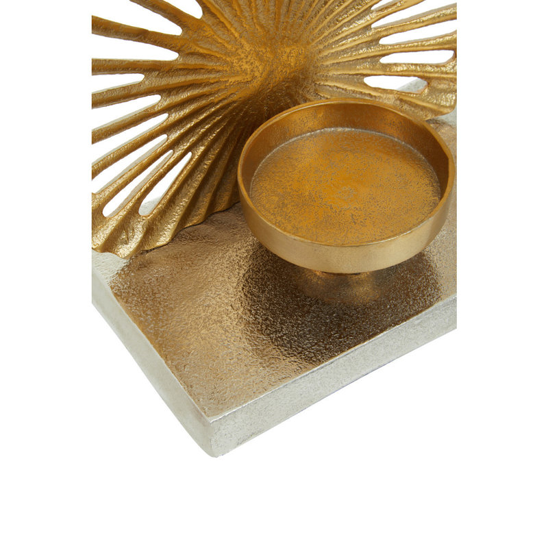 Marybeth Metal Tabletop Tealight Holder, 24cm H x 24cm W x 12cm D