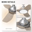 Ensemble de 2 petits ventilateurs de plafond de 91 cm avec lumière-1123603629-1123603631