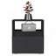 Table de chevet Austin, table de bout, roulettes de table d'appoint, tiroir simple - noir-1027284577