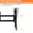 TV Wall Mount Bracket 40-120 Inch TV with Rotation and Tilt Functions Full-motion TV Wall Mount