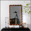 Miroir pleine grandeur Mid-Century Modern Swirl