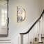 Applique murale à bras en nickel brossé 1 lumière 7,9 po