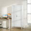Armoire de rangement en métal avec 2 portes, classeur verrouillable, blanc