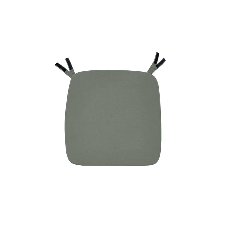 Coussin de siège pour chaises, fauteuils et tabourets BFM Maui, Gris, 15.5" W x 15.5" D