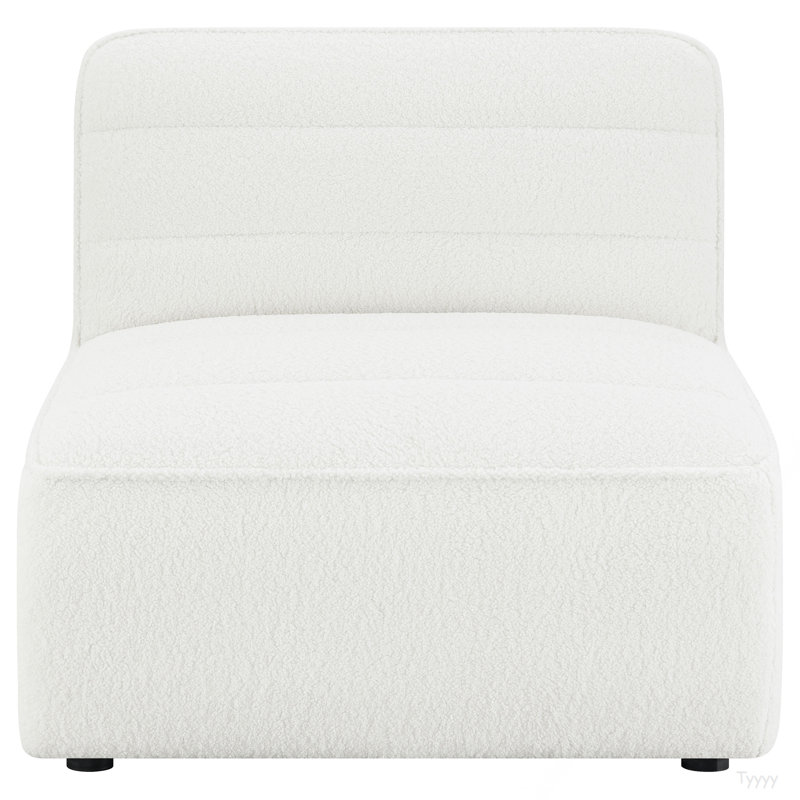 Fauteuil rembourré Bonnie, Ivoire ivoire