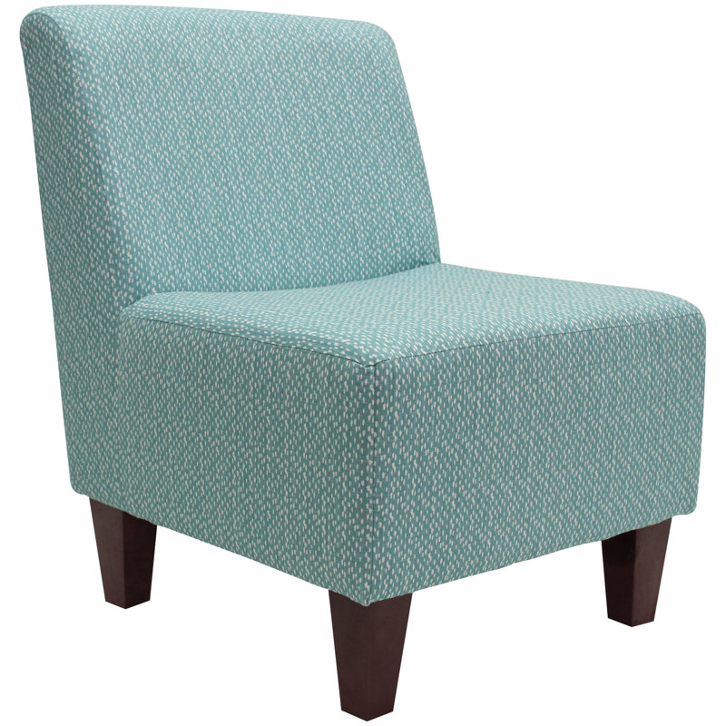 Adamski Upholstered Slipper Chair, Teal