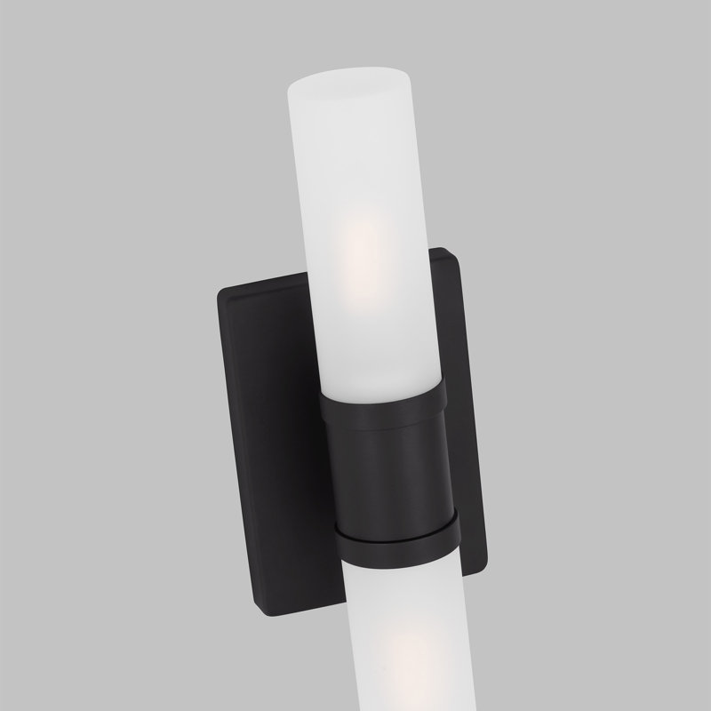 Medium Two Light Wall / Bath, Midnight Black, 40 W, 16" H x 5" W x 3.63" D