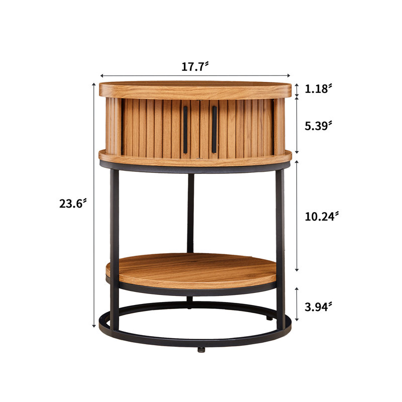 Marrius 23.6"Round End Table