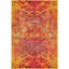 Tapis à motif abstrait rouge / jaune / rose Shirey-1614226214
