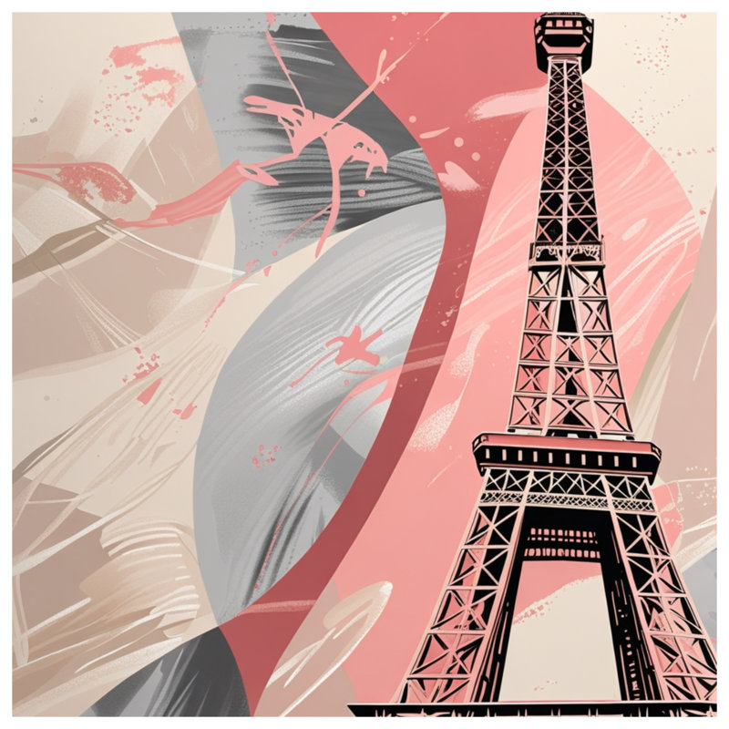 Eiffel Tower Fleece Throw Blanket - Architecture Throws for Sofas or Beds, 60in W x 80in H