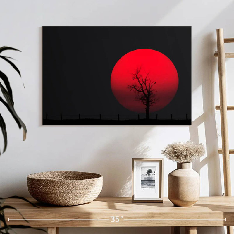 Oberle Red Full Moon, 16" H x 24" W