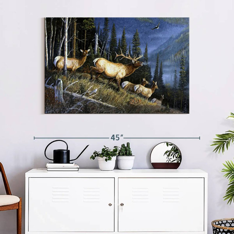Brampt Eagle Mountain Fauna, 26" H x 39" W