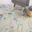 Tapis à motif floral ivoire Zaizi-87129204