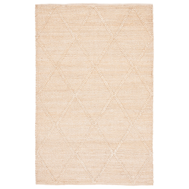 Konstantino Natural Fiber Hand Woven Jute Solid Color Rug, Rectangle 8' x 10'