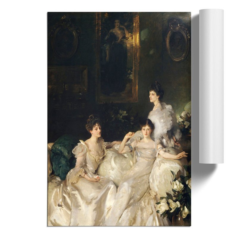 The Wyndham Sisters by John Singer Sargent - Frameless Print, 42cm H x 30cm W x 0.1cm D
