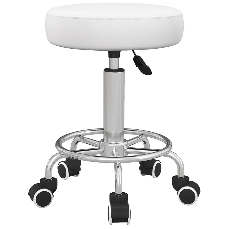 Tabouret de salon en PU, Blanc