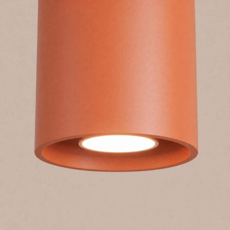 ORBIS Flush Mount, Red Ochre, Ceiling lamp ORBIS 1 red ochre, 1 Light