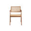 Chaise avec accoudoirs en rotin et finition naturelle (ensemble de 2)