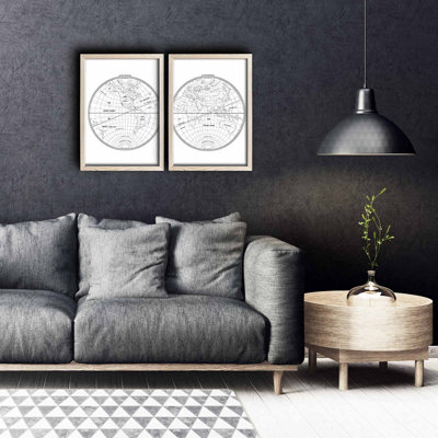 Elegant Decorative Framed MDF Paintings (2 Pieces), 100% Wooden Frame, 30.7 x 20.9 inches Each | 100% MDF with 0.12-inch Thickness | Perfect for Living Room & Office Decor, Stylish and Modern Design