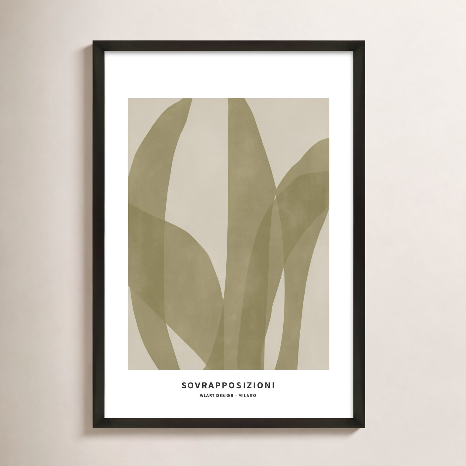 Zabini "Marine Flora 3" Print, Black, 30" H x 21" W x 1.25" D