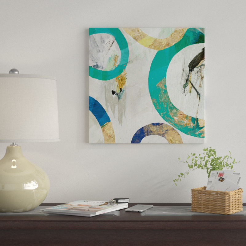 « rings ii », impression sur toile, H 12 po x l 12 po x P 1,5 po, Toile tendue, Pas de tapis