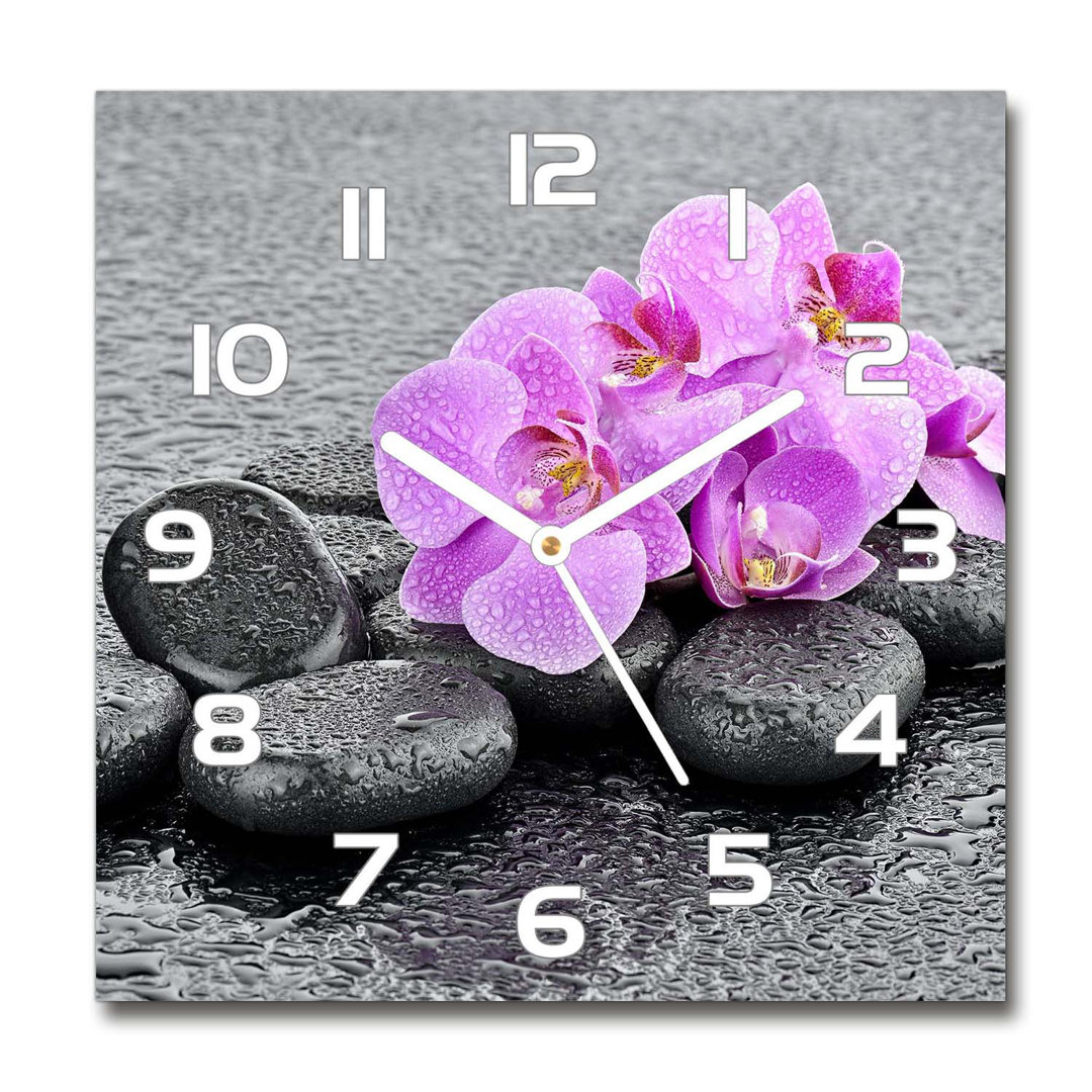 Analoge Wanduhr Orchids Stones 60 cm Geräuschlos