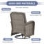 Ensemble de chaises de patio pivotantes en osier toutes saisons avec table d'appoint (ensemble de 4)-1161425518-1146399415
