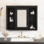 Armoire à pharmacie de 35 po x 27,5 po, armoire de rangement murale pour salle de bain, armoire de salle de bain moderne avec miroir, armoire à miroir avec 6 tablettes ouvertes (meuble-lavabo non inclus)